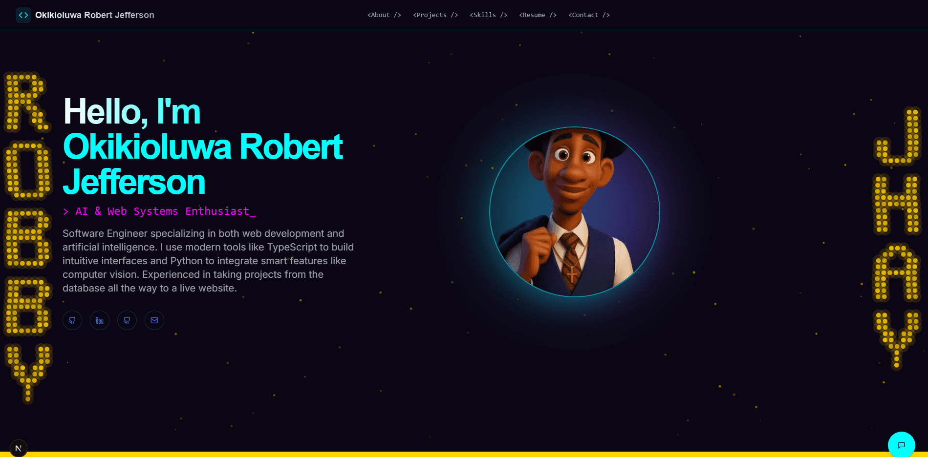 Screenshot of DevFolio